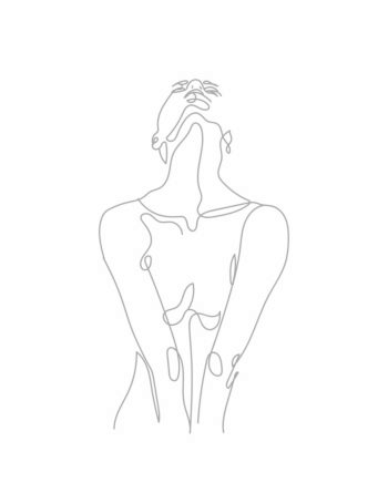 line drawing woman 02