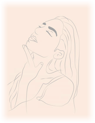 line drawing woman 06